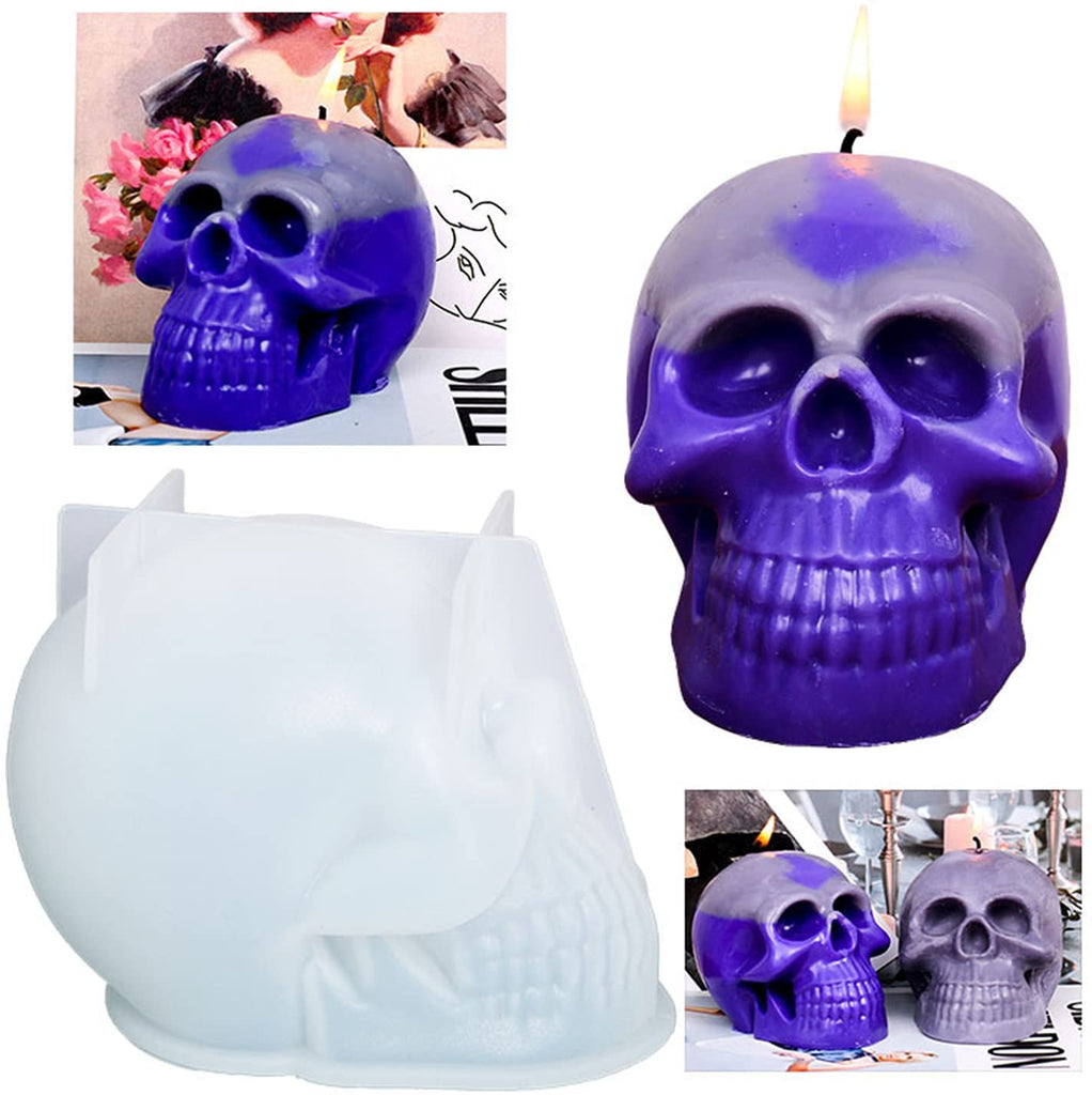 3D SKULL SILICONE MOLD - South FL Candle Supply