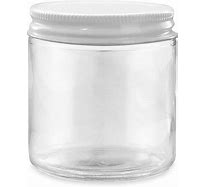 8 OZ STRAIGHT SIDE GLASS JAR W/ METAL LID |12 PK - South FL Candle Supply