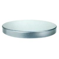 3 WICK SILVER METAL FLAT LID - South FL Candle Supply
